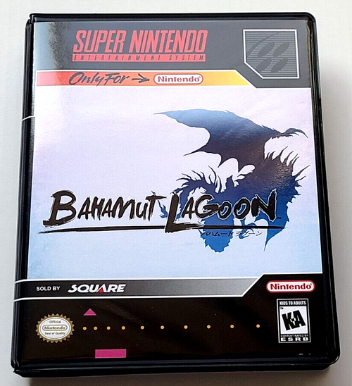 Front view of a Cart Armor® Bahamut Lagoon Super Nintendo SNES Premium 16-bit Clamshell Case