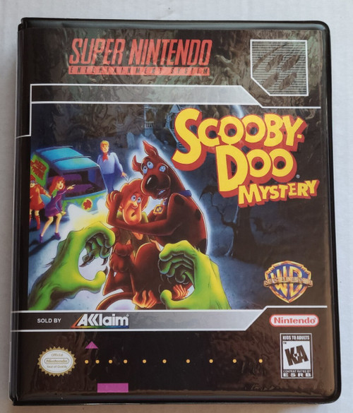 Front view of a Cart Armor® Scooby-Doo Mystery Super Nintendo SNES Premium 16-bit Clamshell Case