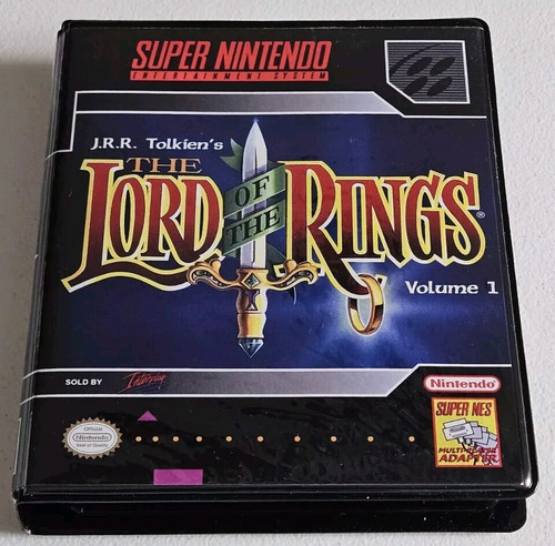 Front view of a Cart Armor® Lord of the Rings Volume 1 Super Nintendo SNES Premium 16-bit Clamshell Case