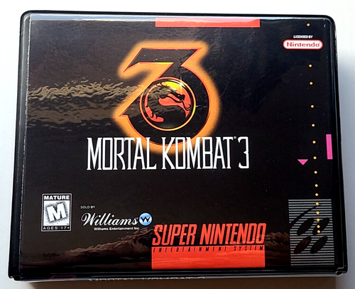 Mortal Kombat 3 Super Nintendo SNES Premium 16-bit Clamshell Case