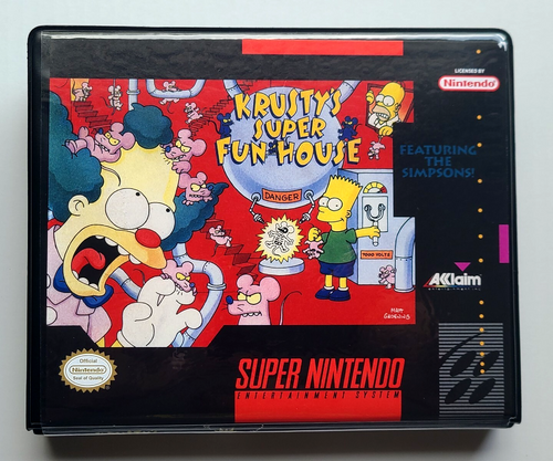 Krusty's Super Fun House CASE ONLY Super Nintendo SNES Box BEST Quality Availabl