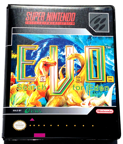 Front view of a Cart Armor® E.V.O. Search for Eden Super Nintendo SNES Premium 16-bit Clamshell Case