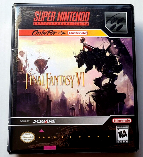 Final Fantasy VI (3) CUSTOM CASE ONLY Super Nintendo SNES Box ANY 4+ 20% OFF