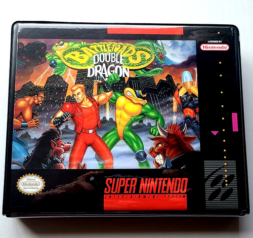 Front view of a Cart Armor® Battletoads Double Dragon Super Nintendo SNES Premium 16-bit Clamshell Case