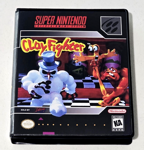 Clayfighter CASE ONLY Super Nintendo SNES Box BEST Quality Available
