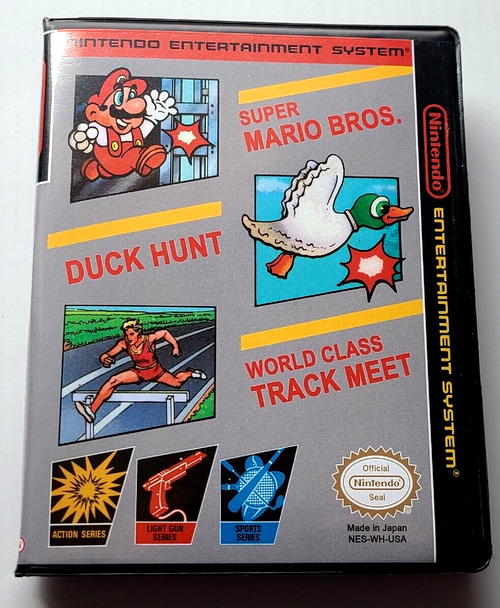 Super Mario Bros / Duck Hunt / World Class Track Meet CASE ONLY Nintendo NES Box