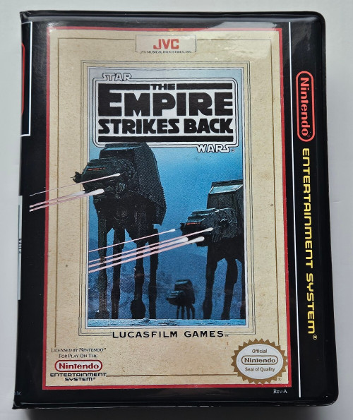 Front view of a Cart Armor® Star Wars The Empire Strikes Back Rigid Nintendo NES Premium 8-bit Clamshell Case