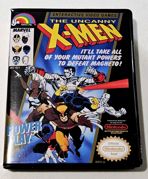 Front view of a Cart Armor® The Uncanny X-Men Nintendo NES Premium 8-bit Clamshell Case