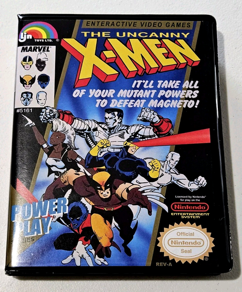 Front view of a Cart Armor® The Uncanny X-Men Nintendo NES Premium 8-bit Clamshell Case