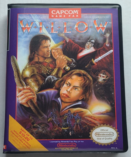 Front view of a Cart Armor® Willow Nintendo NES Premium 8-bit Clamshell Case