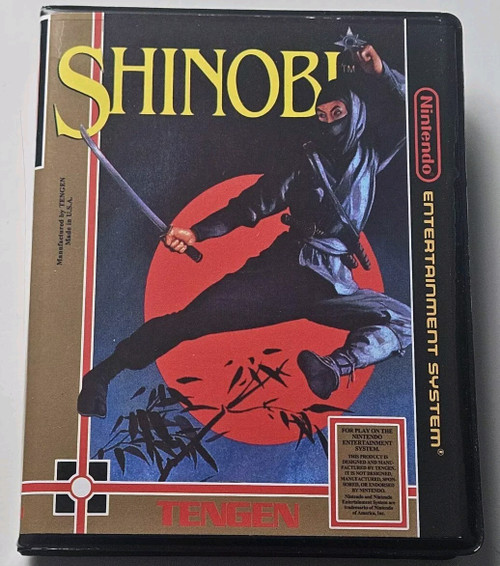 Front view of a Cart Armor® Shinobi Nintendo NES Premium 8-bit Clamshell Case