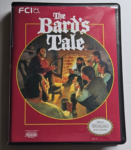 Front view of a Cart Armor® The Bard's Tale Nintendo NES Premium 8-bit Clamshell Case