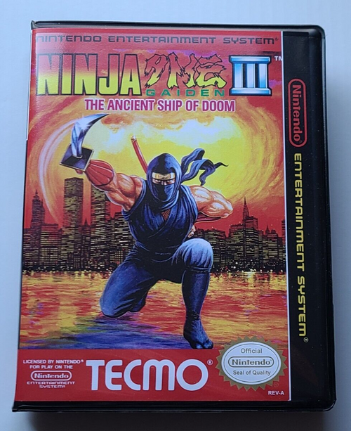 Ninja Gaiden III The Ancient Ship Of Doom CASE Nintendo NES Box ANY 4+ 20% OFF