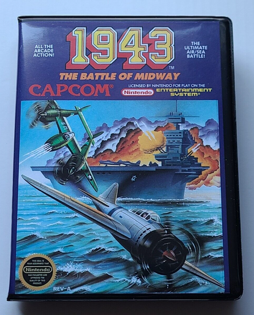 Front view of a Cart Armor® 1943 Nintendo NES Premium 8-bit Clamshell Case