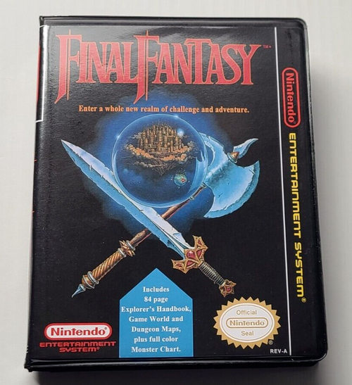 Front view of a Cart Armor® Final Fantasy Nintendo NES Premium 8-bit Clamshell Case