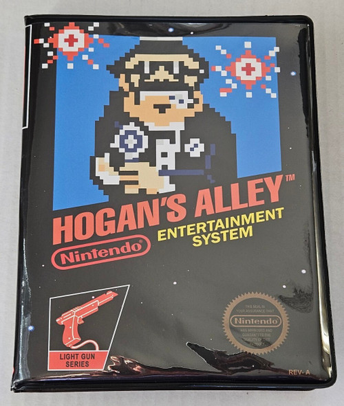 Front view of a Cart Armor® Hogan's Alley Nintendo NES Premium 8-bit Clamshell Case