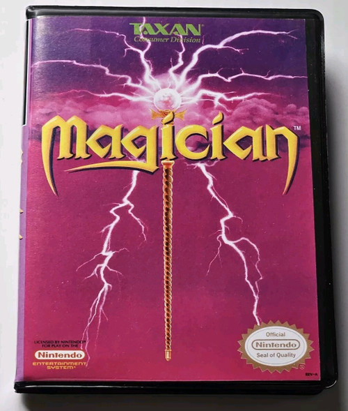 Front view of a Cart Armor® Magician Nintendo NES Premium 8-bit Clamshell Case
