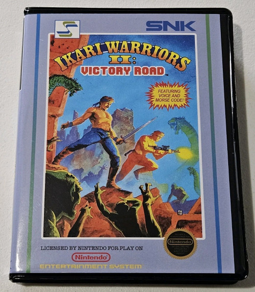 Front view of a Cart Armor® Ikari Warriors II Victory Road Nintendo NES Premium 8-bit Clamshell Case