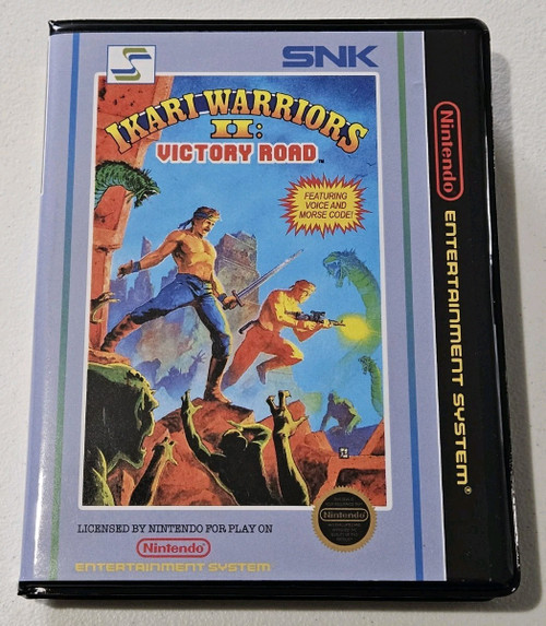 Front view of a Cart Armor® Ikari Warriors II Victory Road Nintendo NES Premium 8-bit Clamshell Case