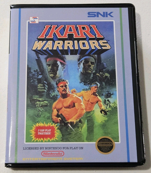 Front view of a Cart Armor® Ikari Warriors Nintendo NES Premium 8-bit Clamshell Case