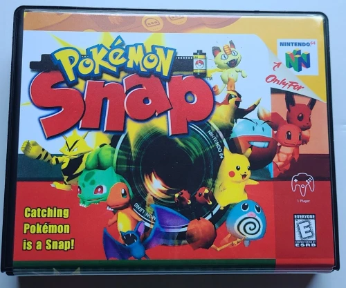 Front view of a Cart Armor® Pokemon Stadium Nintendo 64 N64 Premium 64-bit Clamshell Case