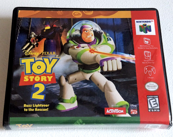 Front view of a Cart Armor® Toy Story 2 Nintendo 64 N64 Premium 64-bit Clamshell Case
