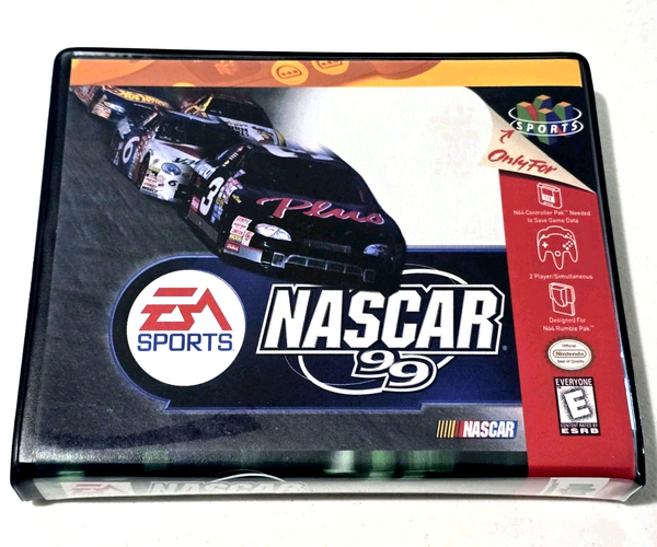 Front view of a Cart Armor® NASCAR 99 Nintendo 64 N64 Premium 64-bit Clamshell Case