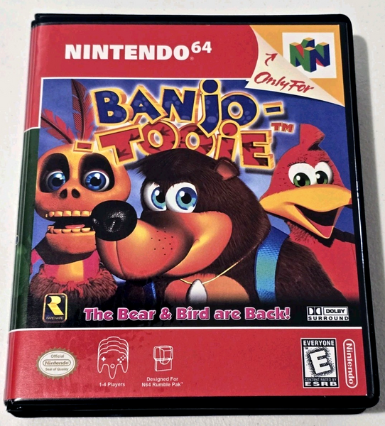 Front view of a Cart Armor® Banjo Tooie Nintendo 64 N64 Premium 64-bit Clamshell Case