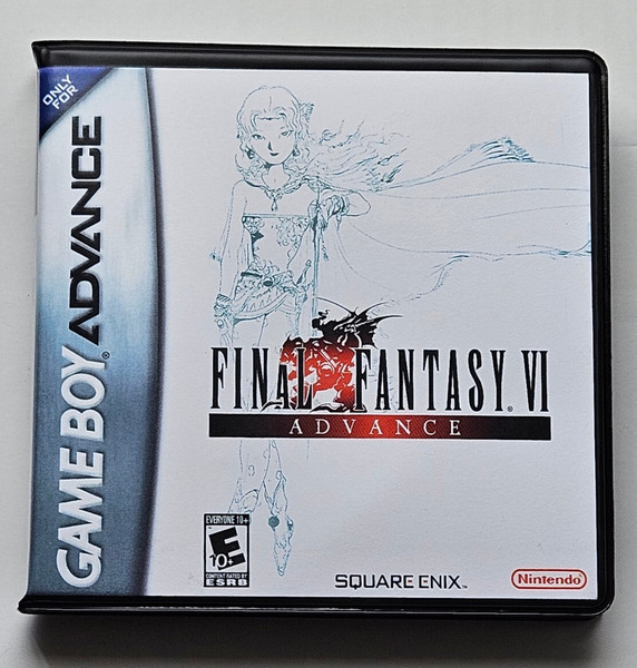 Front view of a Cart Armor® Final Fantasy VI Game Boy Advance Premium Clamshell Case