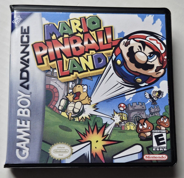 Front view of a Cart Armor® Mario Pinball Land Game Boy Premium Clamshell Case