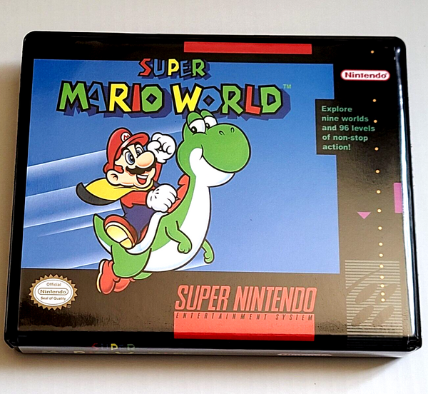 Super Mario World CASE ONLY Super Nintendo SNES Box BEST Quality Available