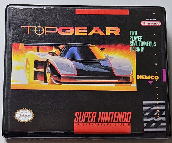 Top Gear (Super Nintendo) SNES Case Box BEST Quality Available