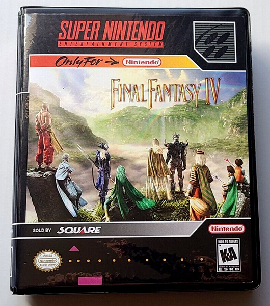 Front view of a Cart Armor® Final Fantasy IV 4 Super Nintendo SNES Premium 16-bit Clamshell Case