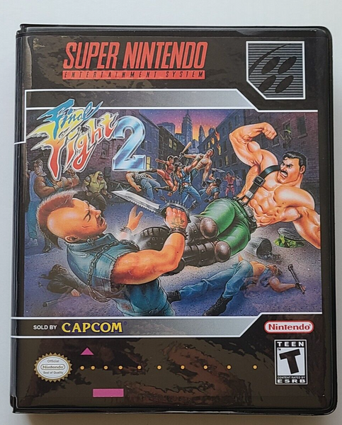 Front view of a Cart Armor® Final Fight 2 II Super Nintendo SNES Premium 16-bit Clamshell Case