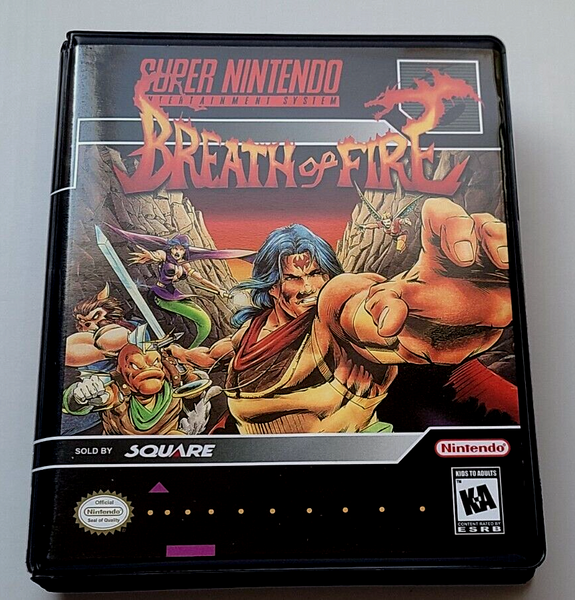 Breath of Fire CUSTOM CASE ONLY Super Nintendo SNES Box BEST Quality Available