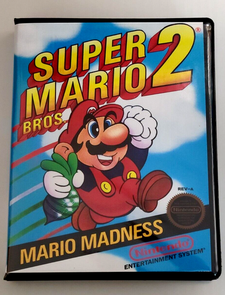 Super Mario Bros 2 Premium 8-bit Retro Style Clamshell Case
