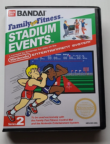 Front view of a Cart Armor® Stadium Events Nintendo NES Premium 8-bit Clamshell Case
