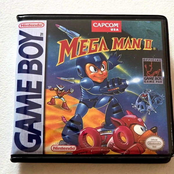 Game Boy Clamshell Case For Mega Man II – Retro Style Cartridge Box