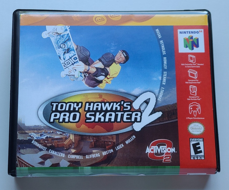 Tony Hawk's Pro 2 Skater CASE ONLY Nintendo 64 N64 Box ANY 4+ 20% OFF A+ QUALITY
