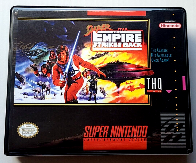 Super Empire Strikes Back CASE Super Nintendo SNES Box BEST Quality Available