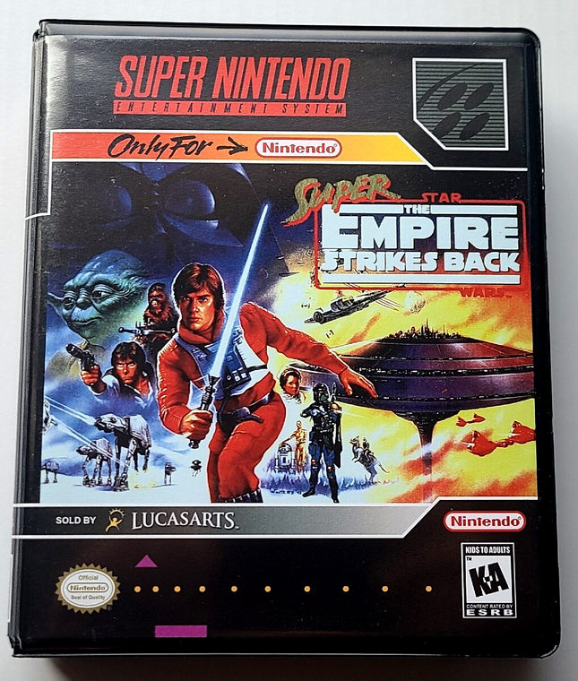 Super Empire Strikes Back CASE Super Nintendo SNES Box BEST Quality Available