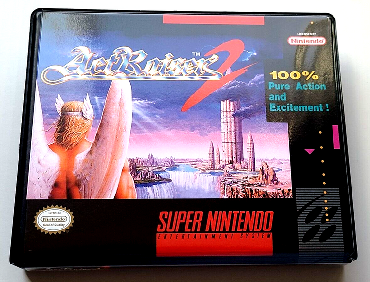 ActRaiser 2 CUSTOM CASE ONLY Super Nintendo SNES Box BEST Quality Available