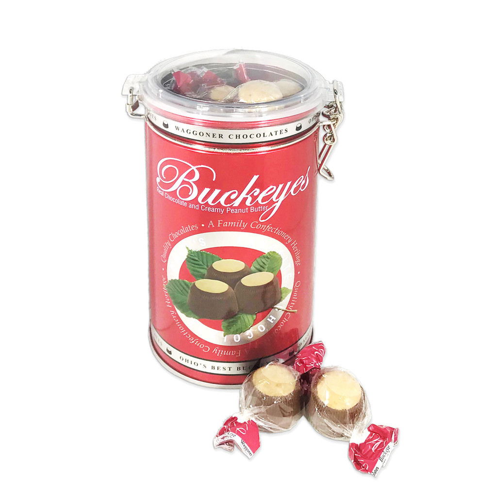 BUCKEYE ROUND LATCH TIN - 12 OZ.