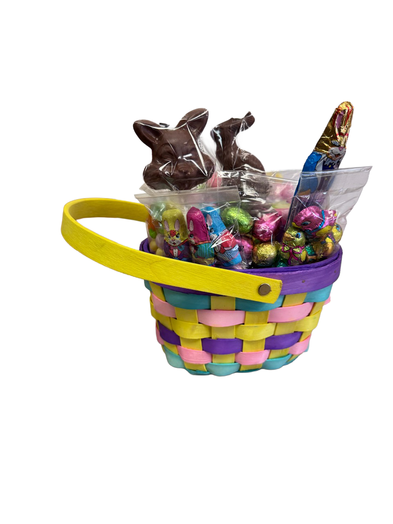 EASTER BASKET - 6" Pastel Wood Chip Basket