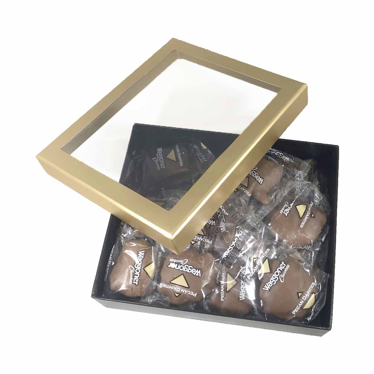 Pecan Dainties Gold Window Gift Box (16 oz)