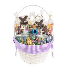 EASTER BASKET - BAMBOO STRIPE BASKET