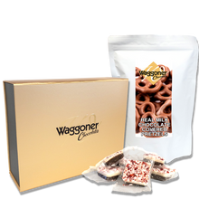 Peppermint Bark 4 lbs. with FREE 1.5 lb. Milk Cocktail Pretzel Bag