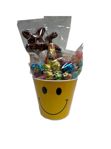 EASTER BASKET - 4" Melamine Smiley Face Basket