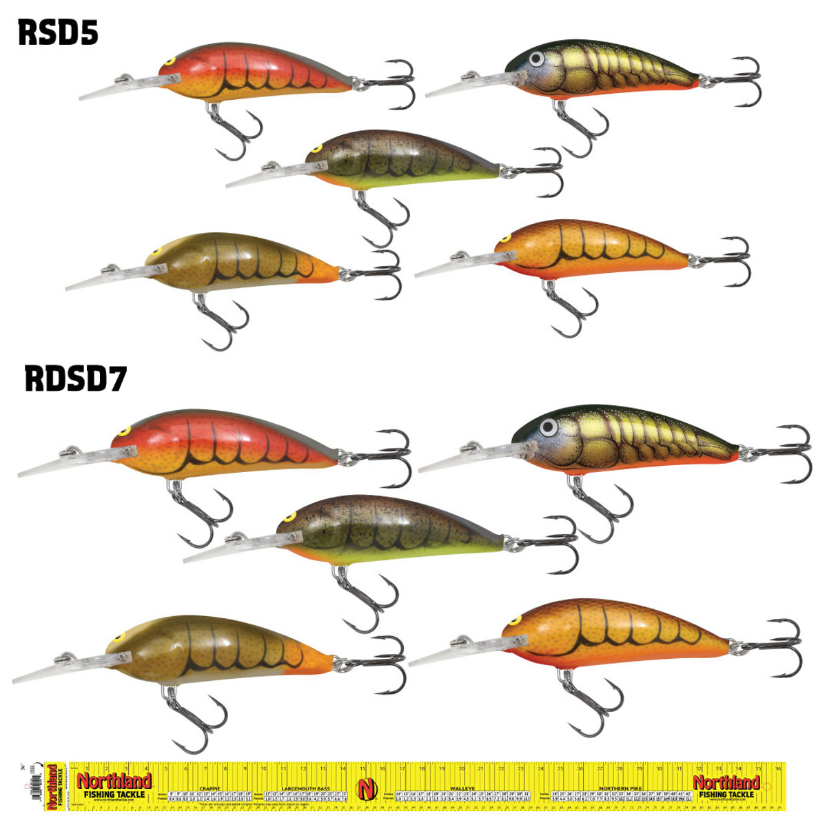 RUMBLE SHAD CRAW ASSORTMENT - 11/KIT - ASSORTED