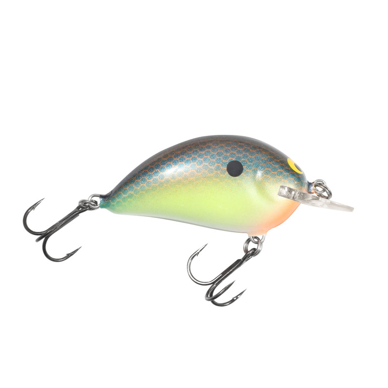 2.5 squarebill shallow diving crankbait with custom painted body